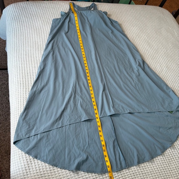 NWT Halara Breezefull Backless Racerback Midi Tank Dress Womens XL Stone Blue - Picture 9 of 9